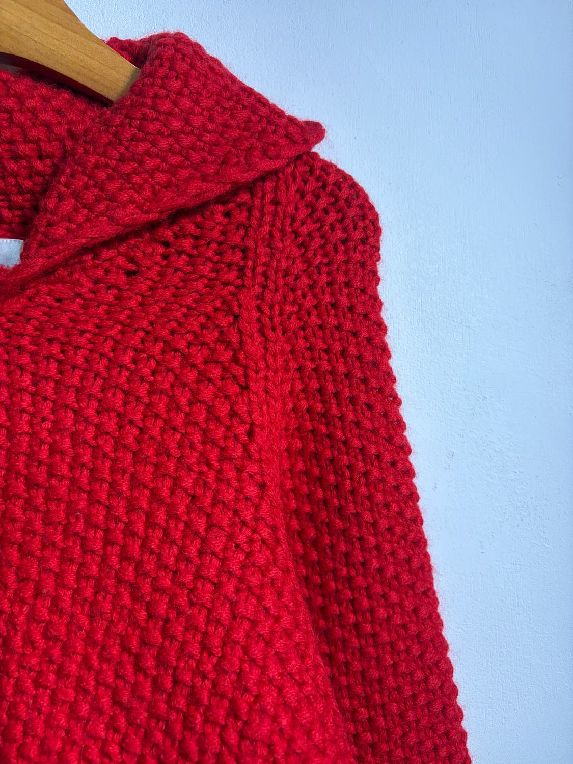 Heavy wool 100% 루돌프 니트집업 코위찬 상품이미지5