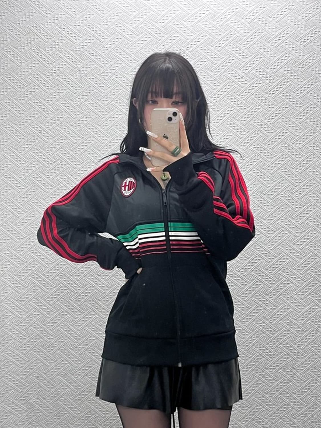 아디다스 AC 밀란 빈티지 레트로 배색 져지 집업 95 C10839 상품이미지1