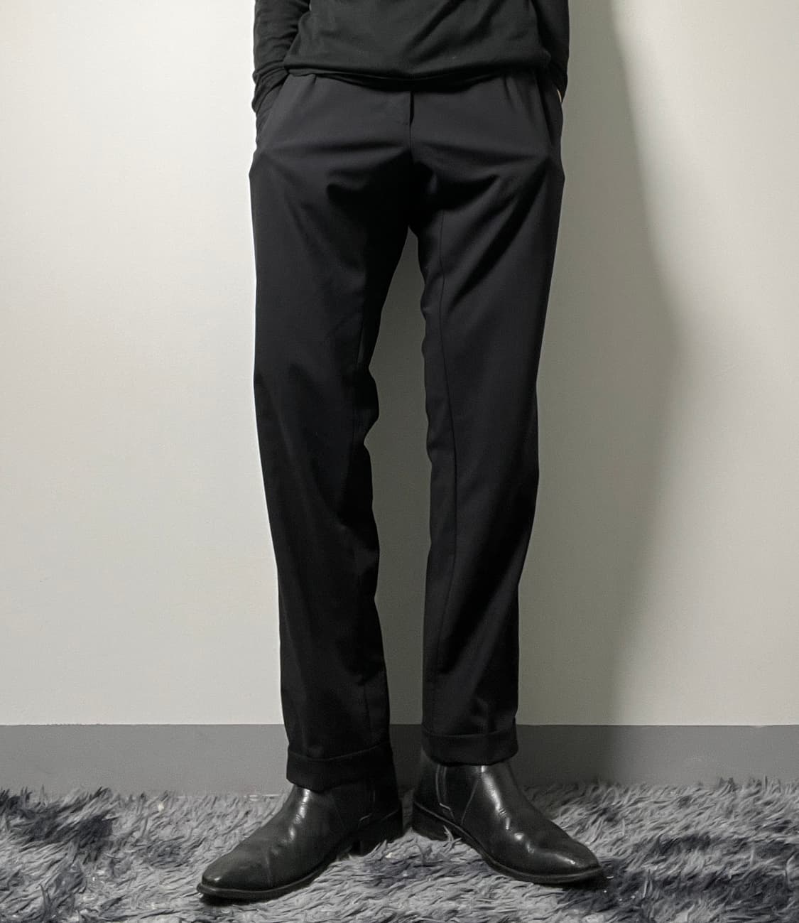 D&G 돌체앤가바나 블랙 버진울 슬랙스 팬츠 50 상품이미지1