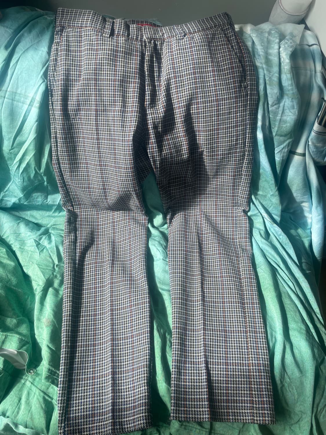 [34] 슈프림 워크팬츠 그레이 플레이드(ss18)  상품이미지1