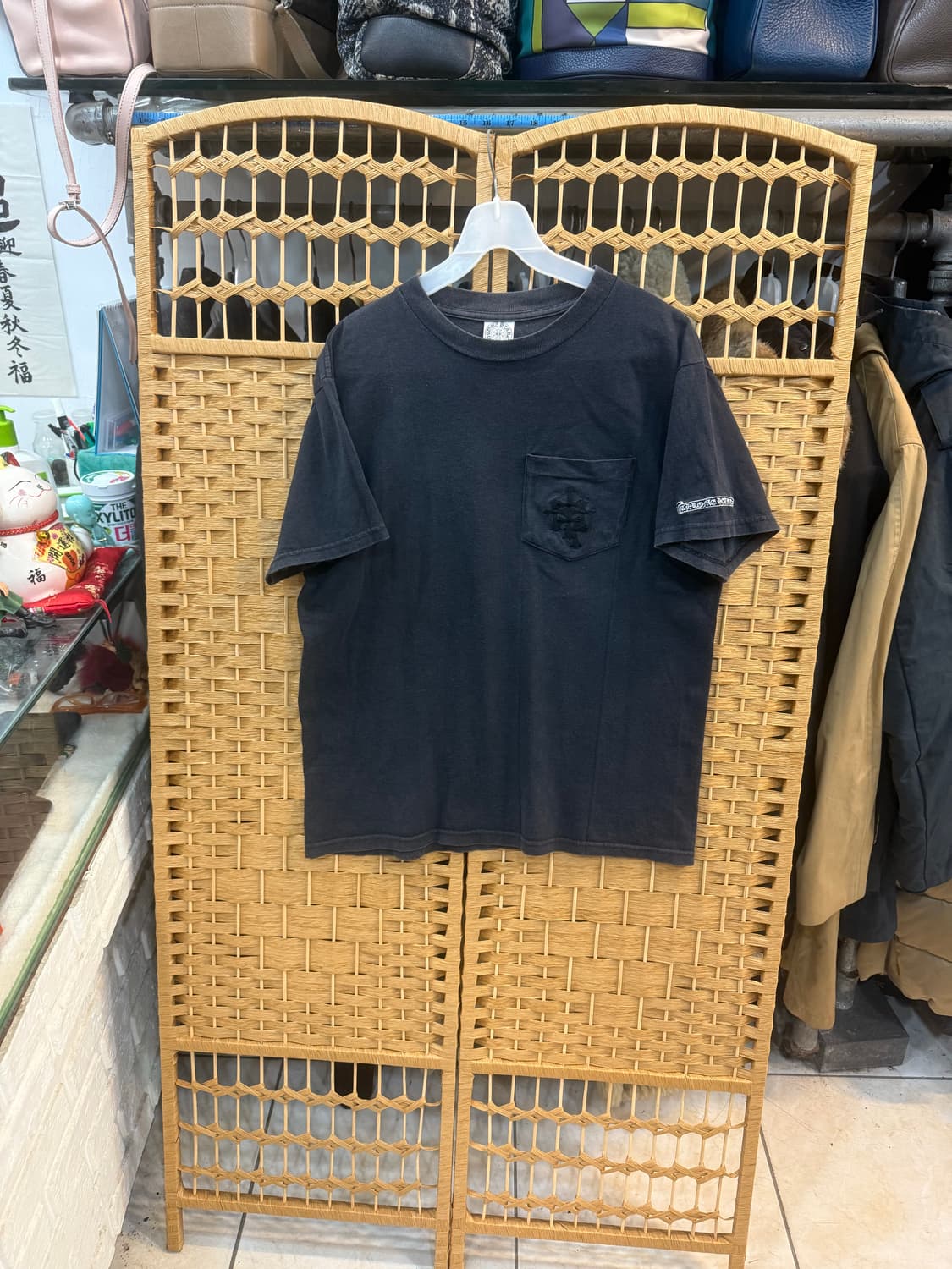 100 정품 크롬하츠 90ss 빈티지 원포켓 자수 반팔 팝니다 상품이미지1
