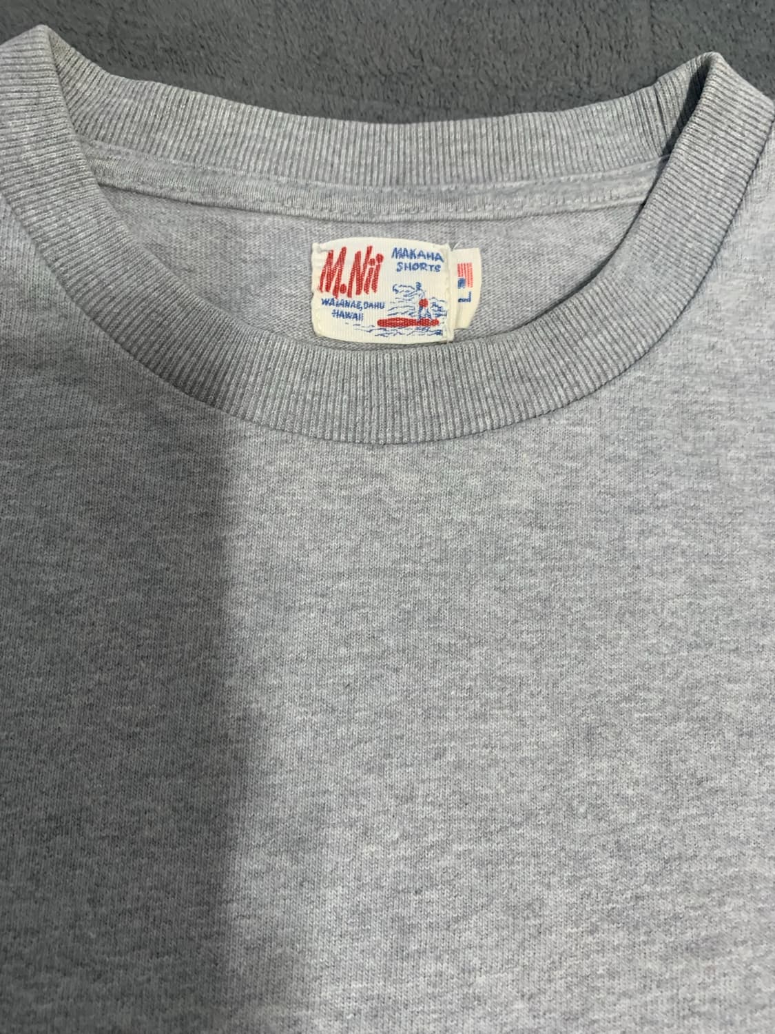 M.Nii 엠니 긴팔 티셔츠 L 회색 상품이미지3