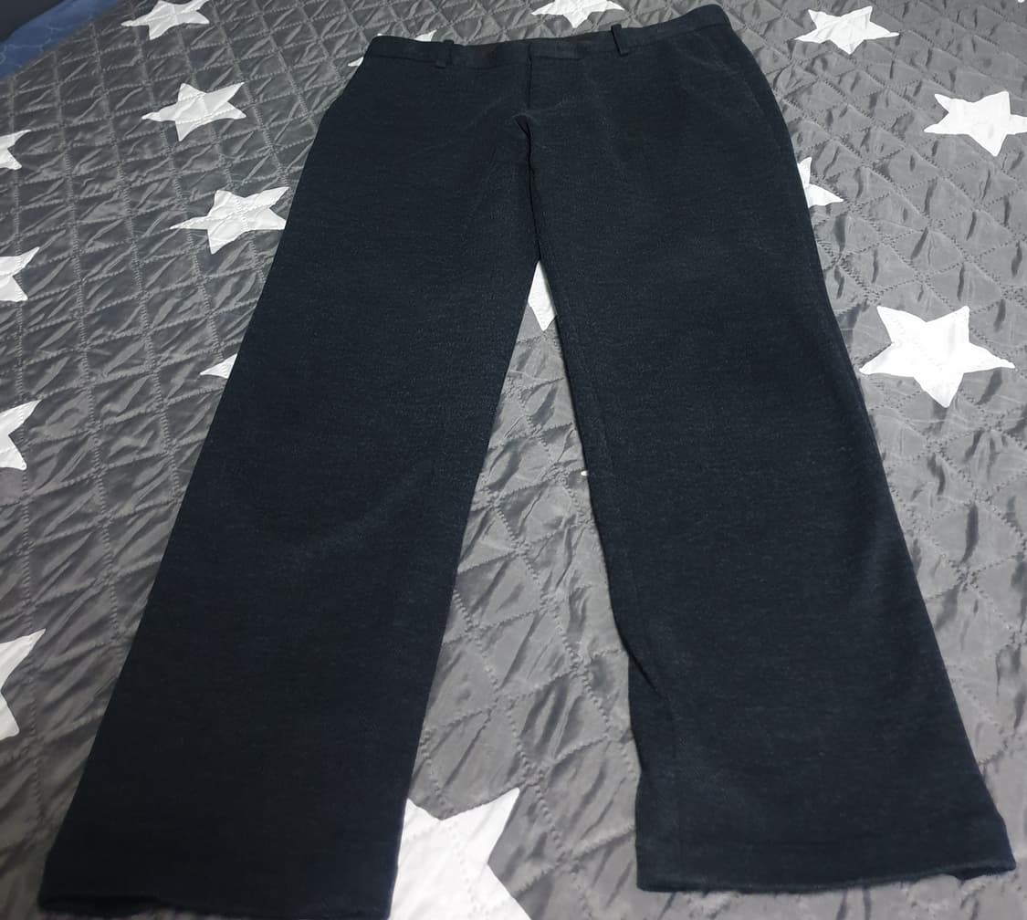 CREMIEUX 스판 울혼방 기모 슬랙스 팬츠 다크네이비 (33) 상품이미지1