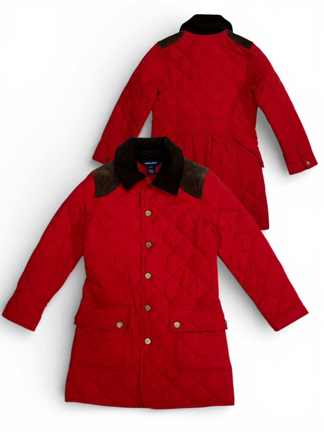 랄프로렌 키즈 레드 퀄팅 자켓 S(7) 상품이미지1