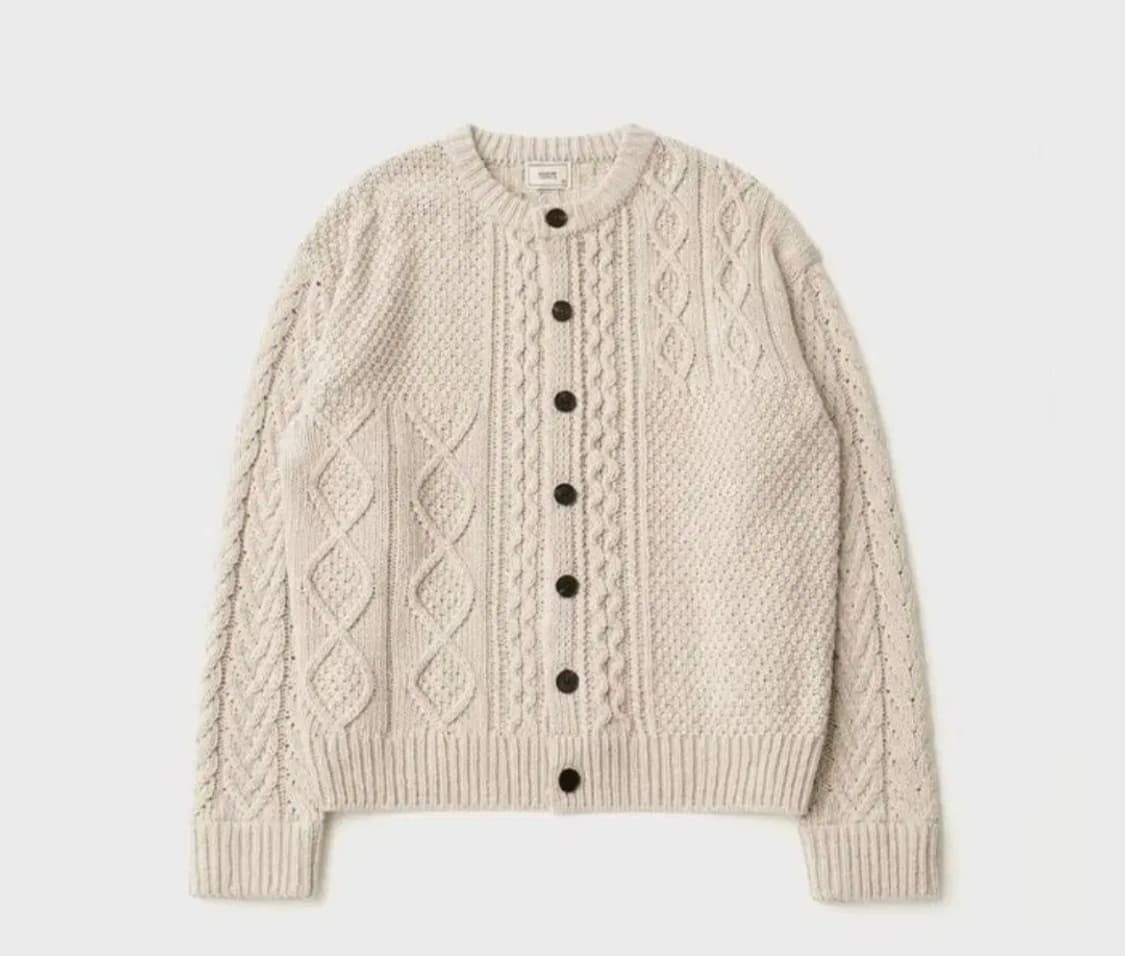 어나더오피스 그랜마 가디건 오트밀 상품이미지2