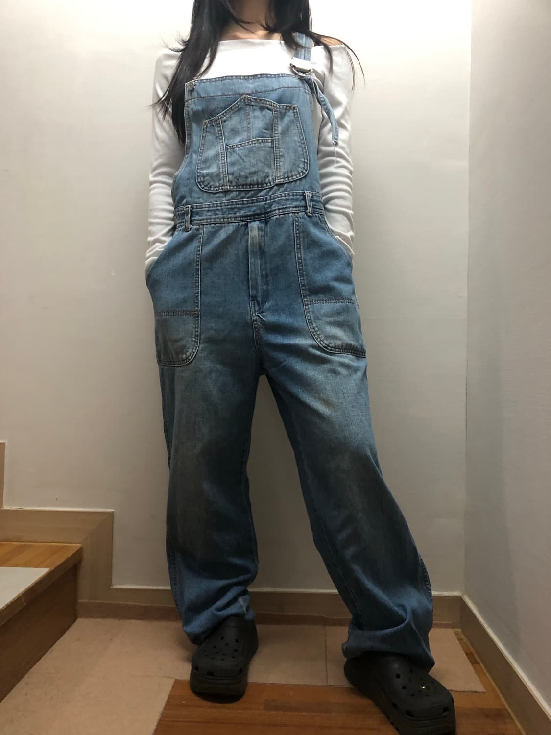 빈티지 데님 오버롤 팬츠 상품이미지5