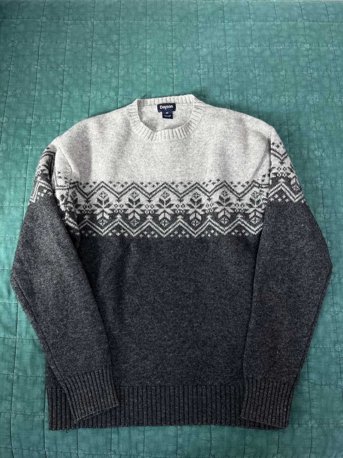 Dayson 데이슨 노르딕 패턴 니트 95-100 상품이미지1