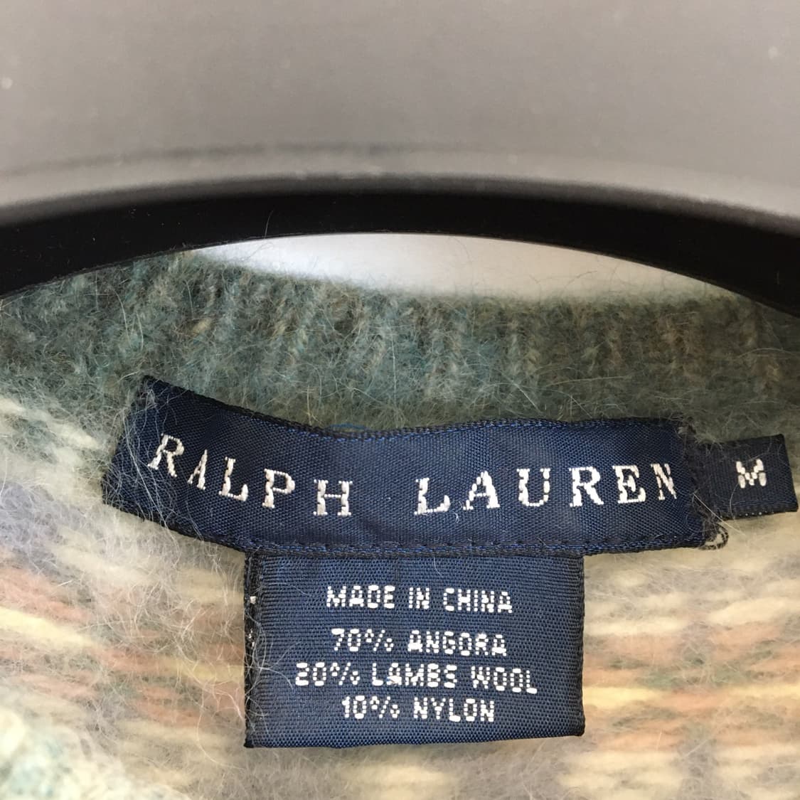폴로 랄프로렌 앙고라 페어아일 반팔가디건 M 상품이미지5