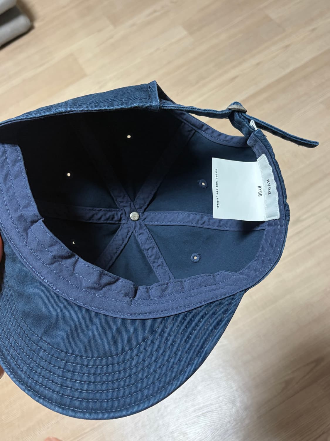 RYOO 12-og ball cap navy 상품이미지4