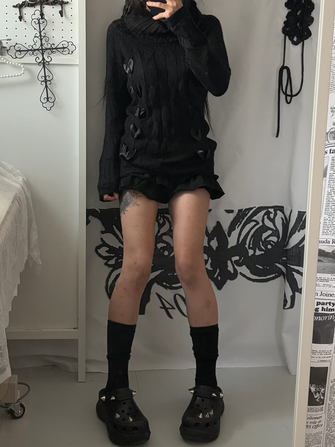 • black eyelet knitwear 상품이미지7