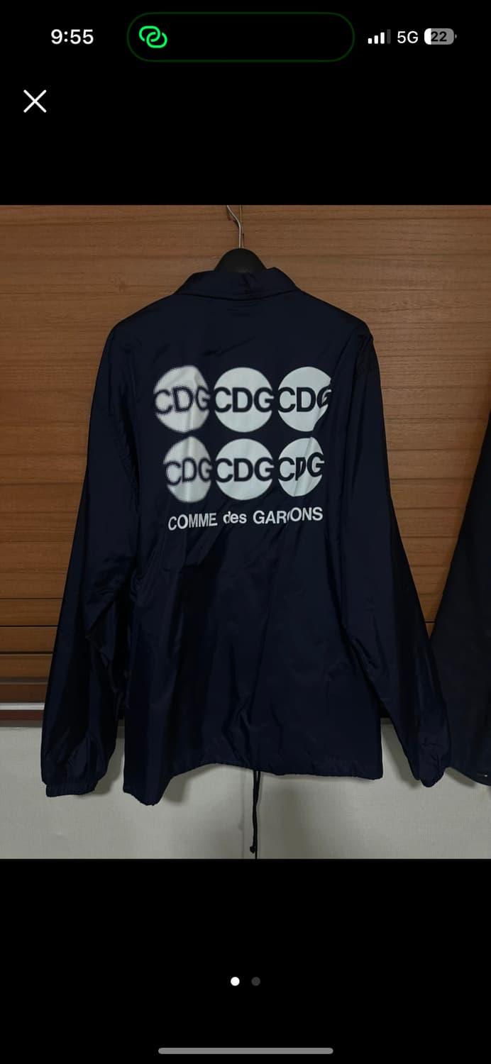 꼼데가르송 CDG 코치 자켓 네이비 S 상품이미지2
