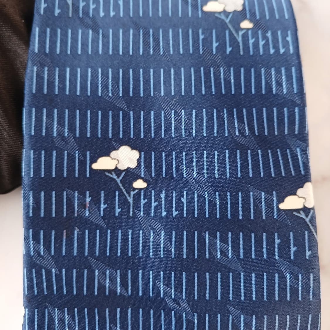 트루사르디 블루 플로럴 라인 실크 넥타이 10cm A+등급 K19189
 상품이미지6