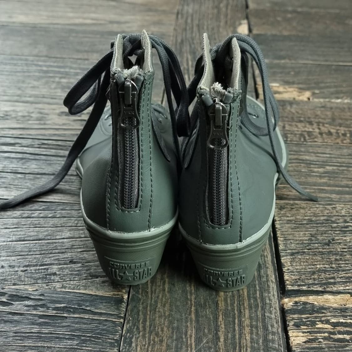 [컨버스] 레더 스터드 웨지힐 하이탑 스니커즈 카키 M19488 상품이미지5