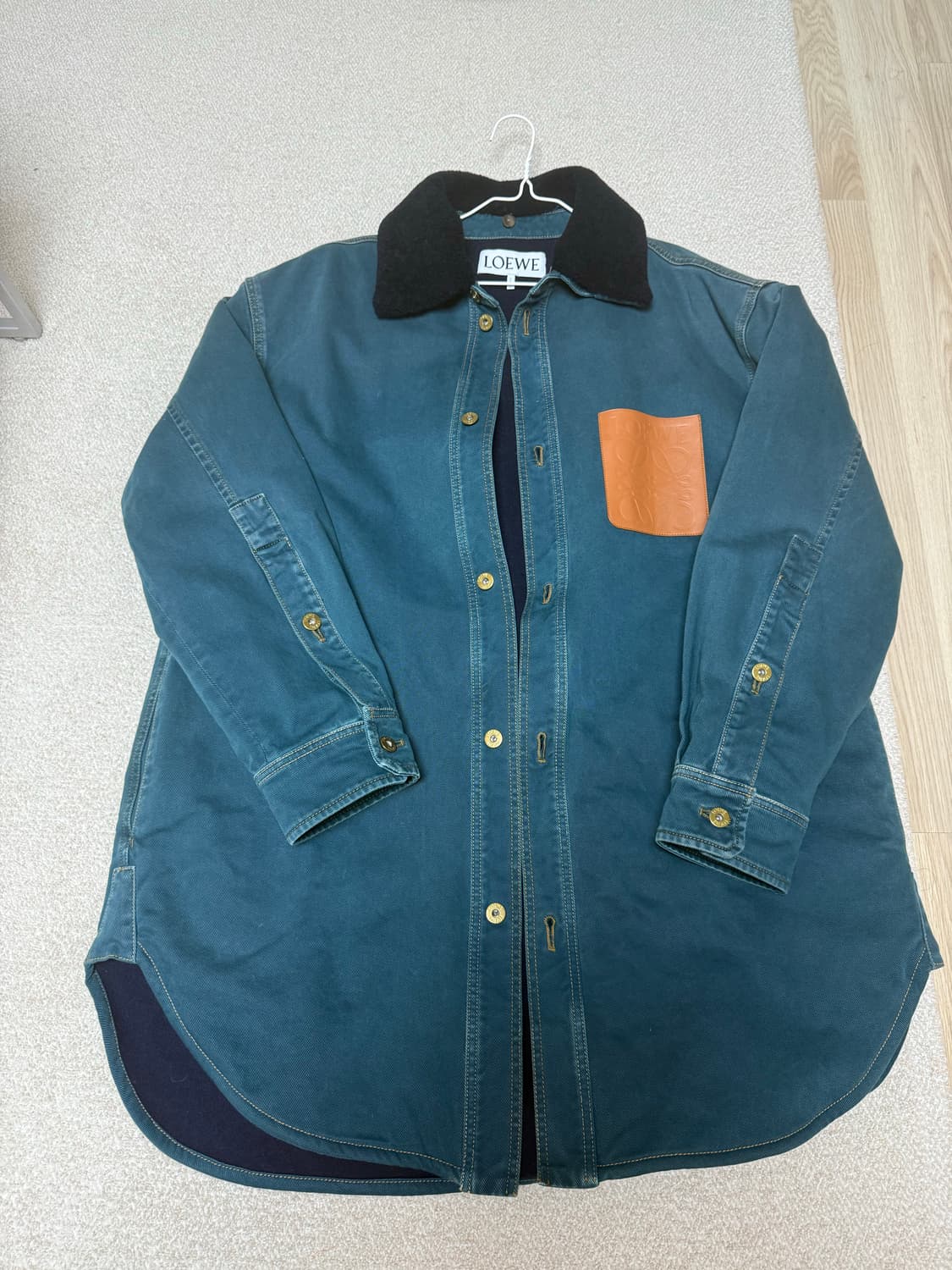 로에베 SHEARLING TRI PETROLEU 자켓 48사이즈 상품이미지1