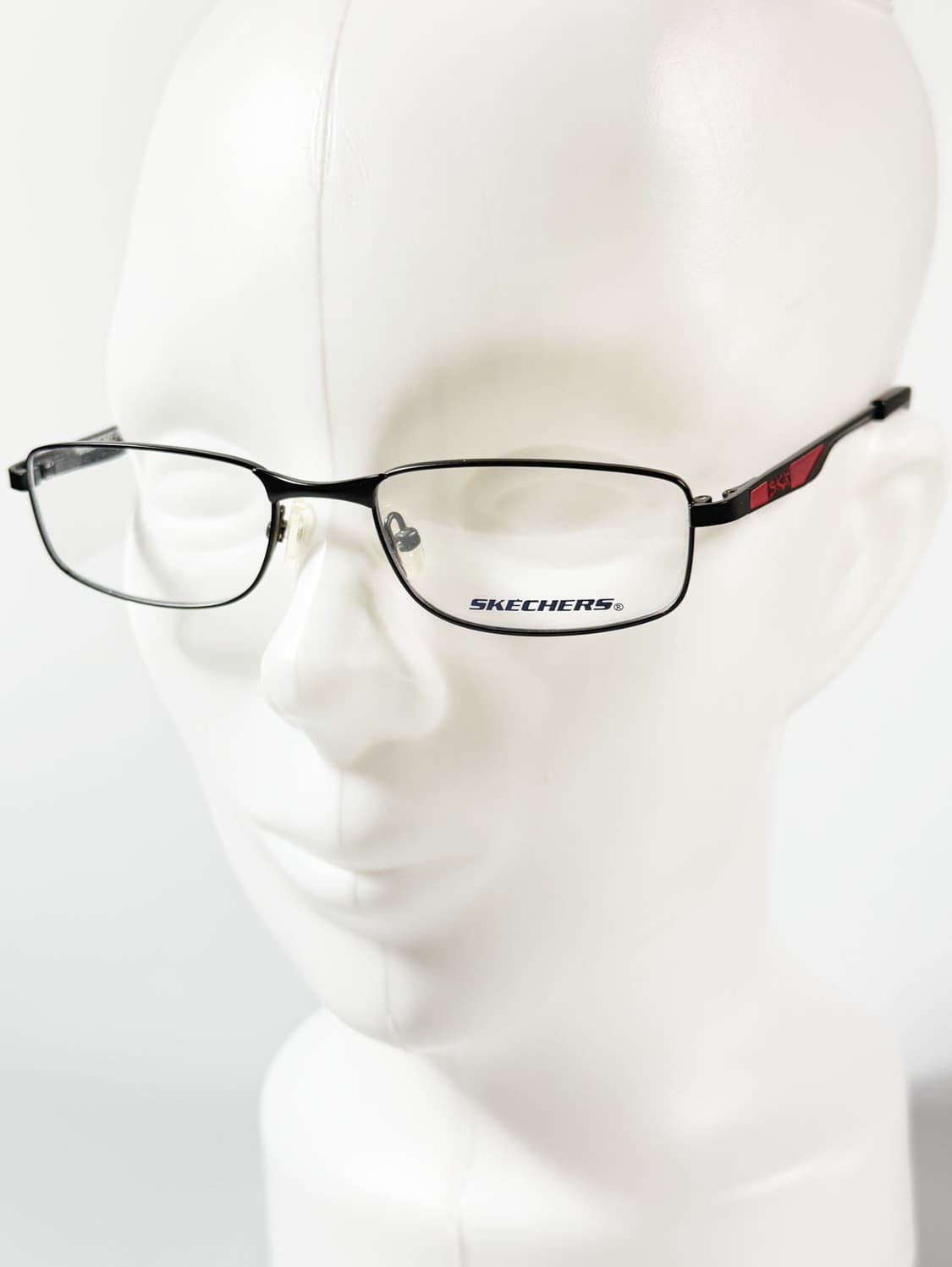 SKECHERS 블랙 슬림 스퀘어 메탈 빈티지 안경 상품이미지8