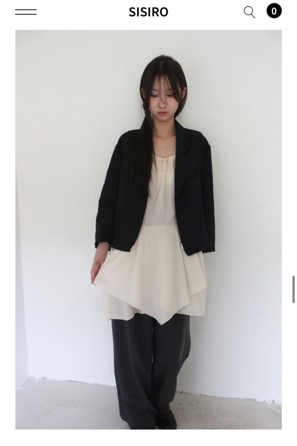 Sisiro half jacket and layered dress 상품이미지1