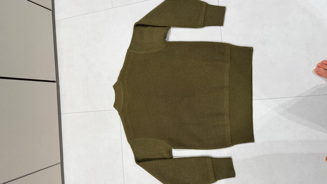 브론슨 US Army High Neck Wool Sweater 올리브그린 상품이미지4