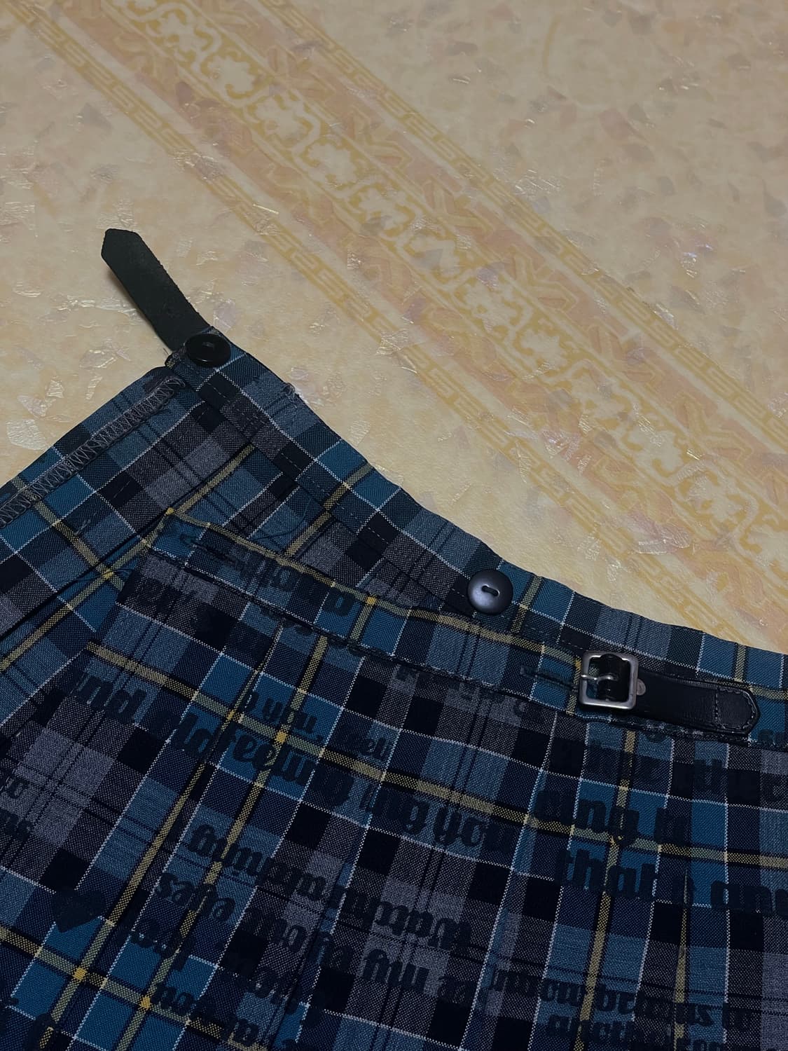 레이어드 벨트 랩스커트 상품이미지4