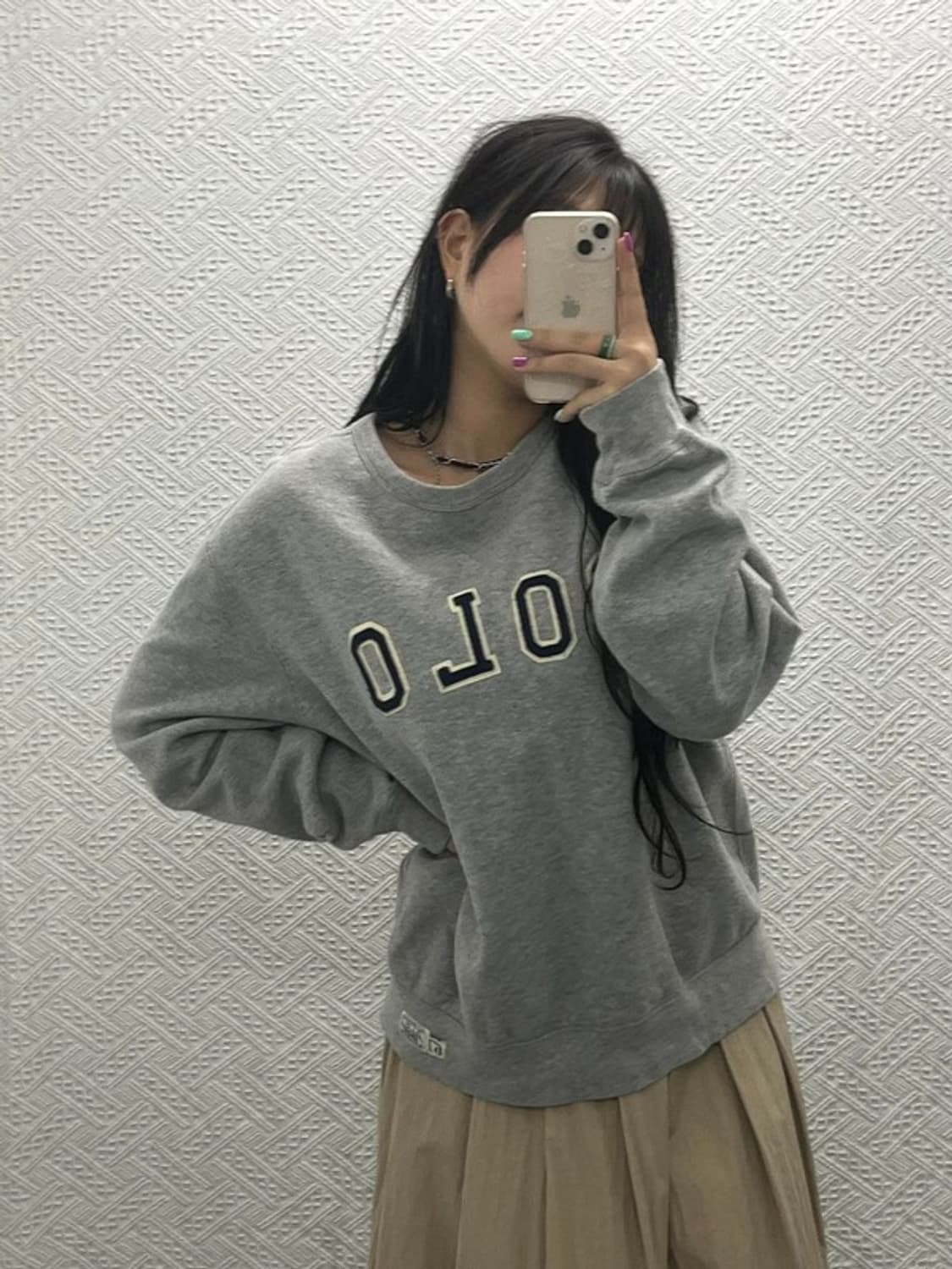 폴로 랄프로렌 빈티지 베이직 빅 로고 맨투맨 L C06573 상품이미지1