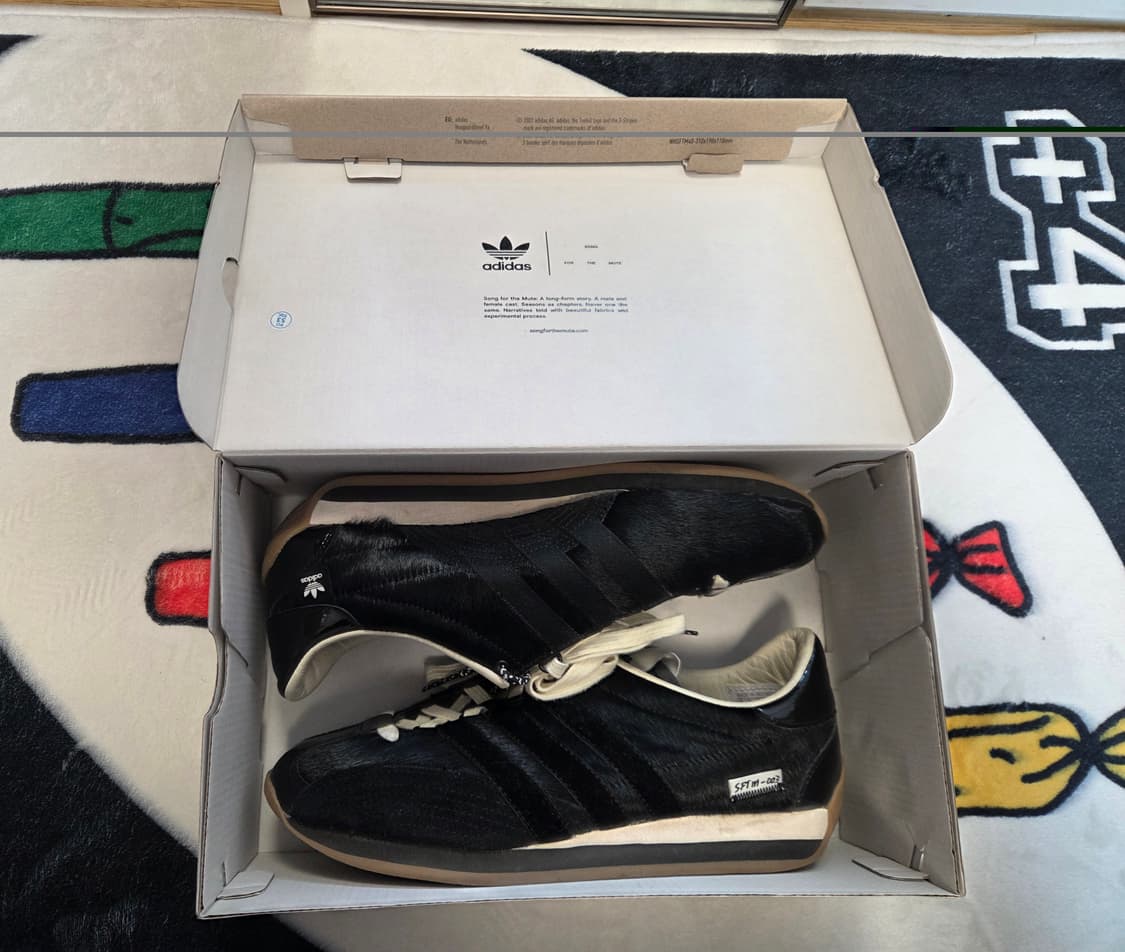 아디다스 x 송 포 더 뮤트 컨트리 OG 코어 블랙 크림 화이트 상품이미지2