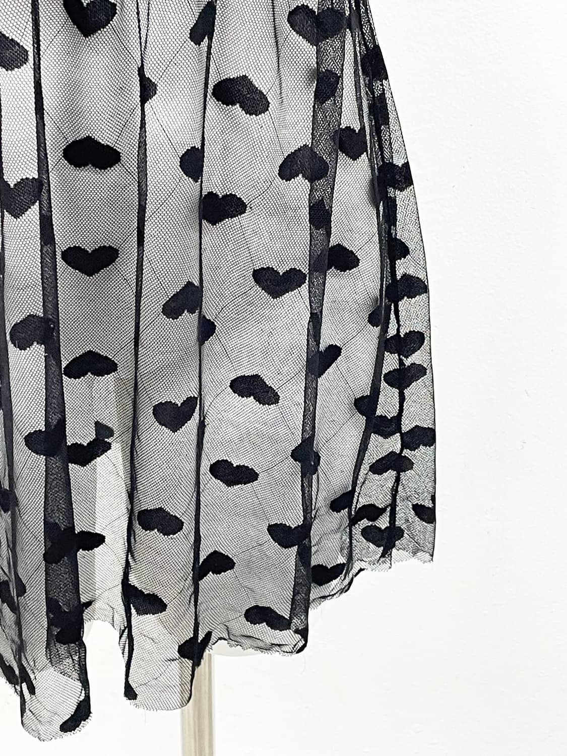 갸루 하트 큐빅 레이스 슬립 상품이미지3