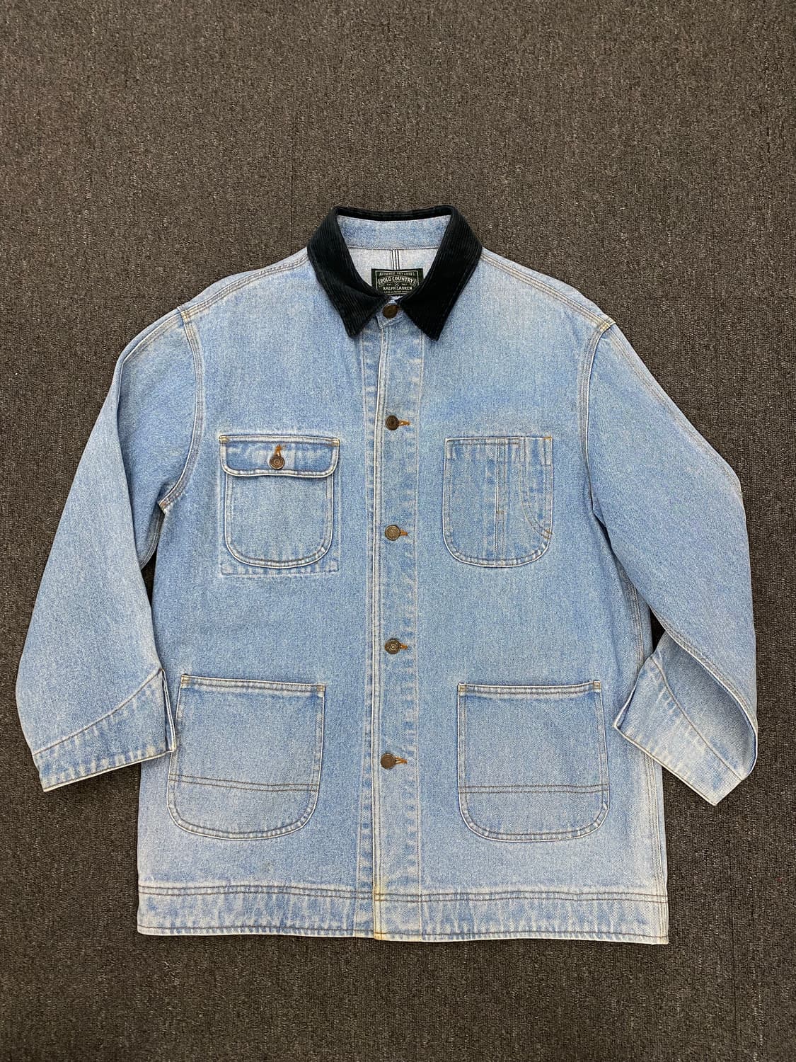 90s Polo 폴로 컨트리 데님 초어 자켓 상품이미지1