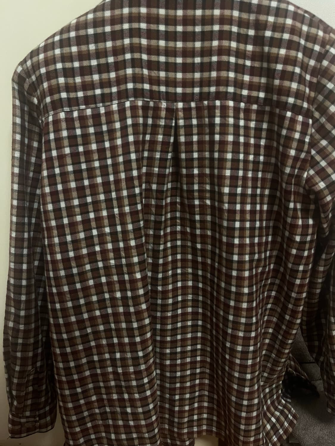 vintage 빈티지 브라운 체크셔츠 상품이미지3