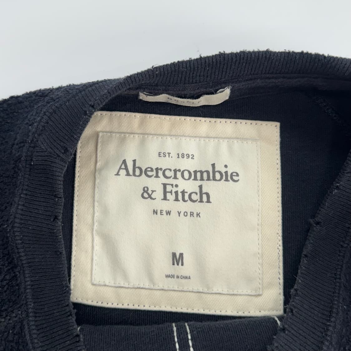 Abercrombie 아베크롬비 네이비 후리스 맨투맨 상품이미지5