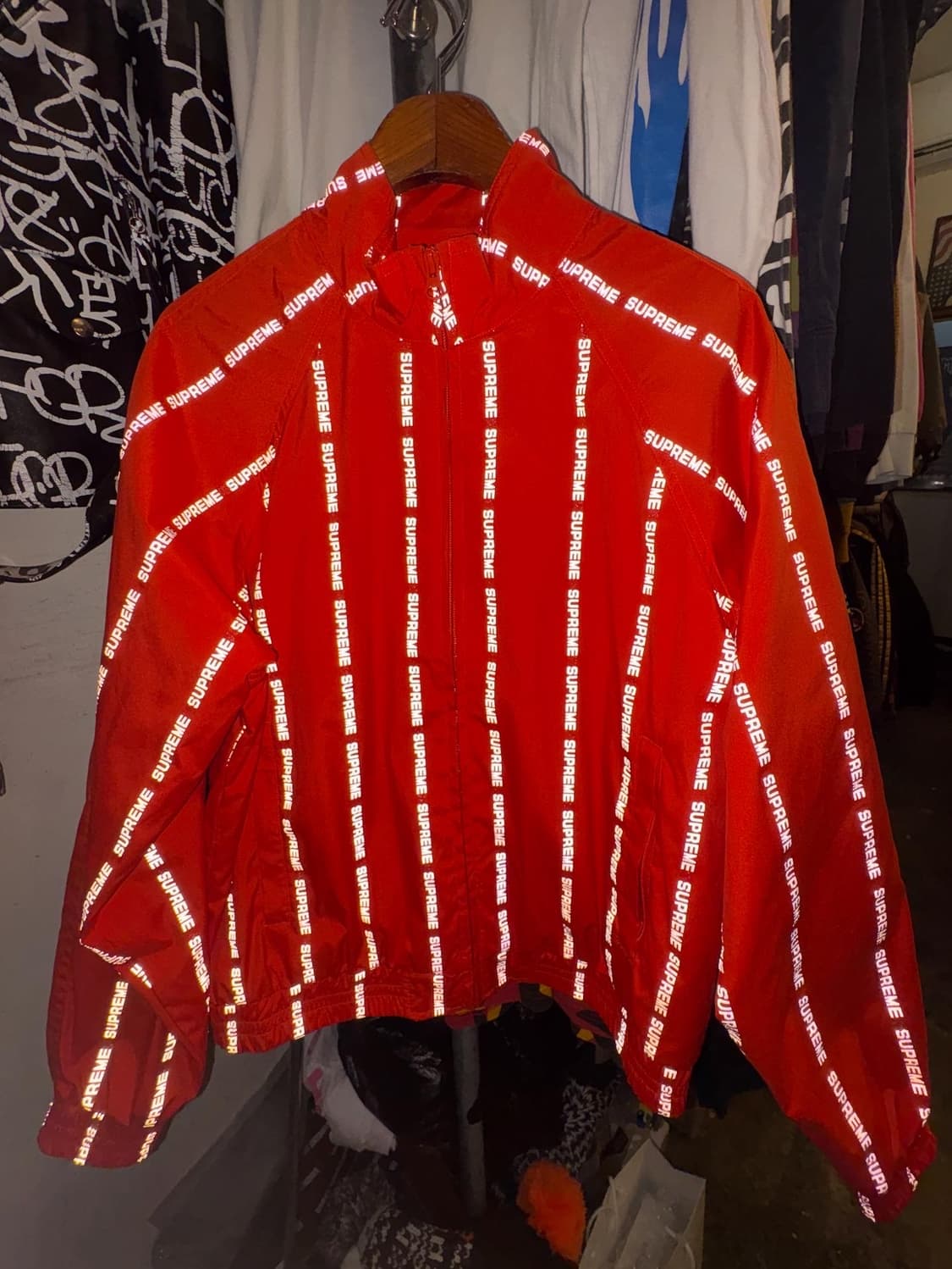 Supreme Reflective Text Track JK - 18Fw 상품이미지8