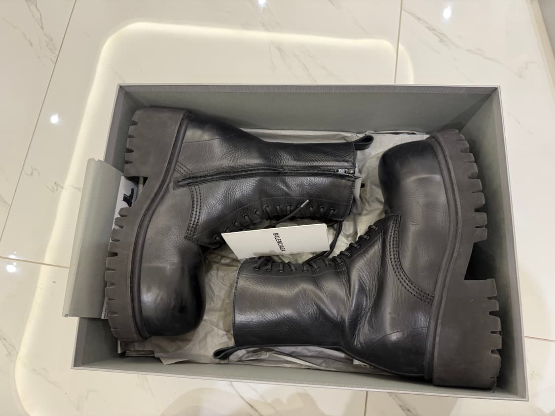 [43] 발렌시아가 스톰퍼 부티 레더 상품이미지2