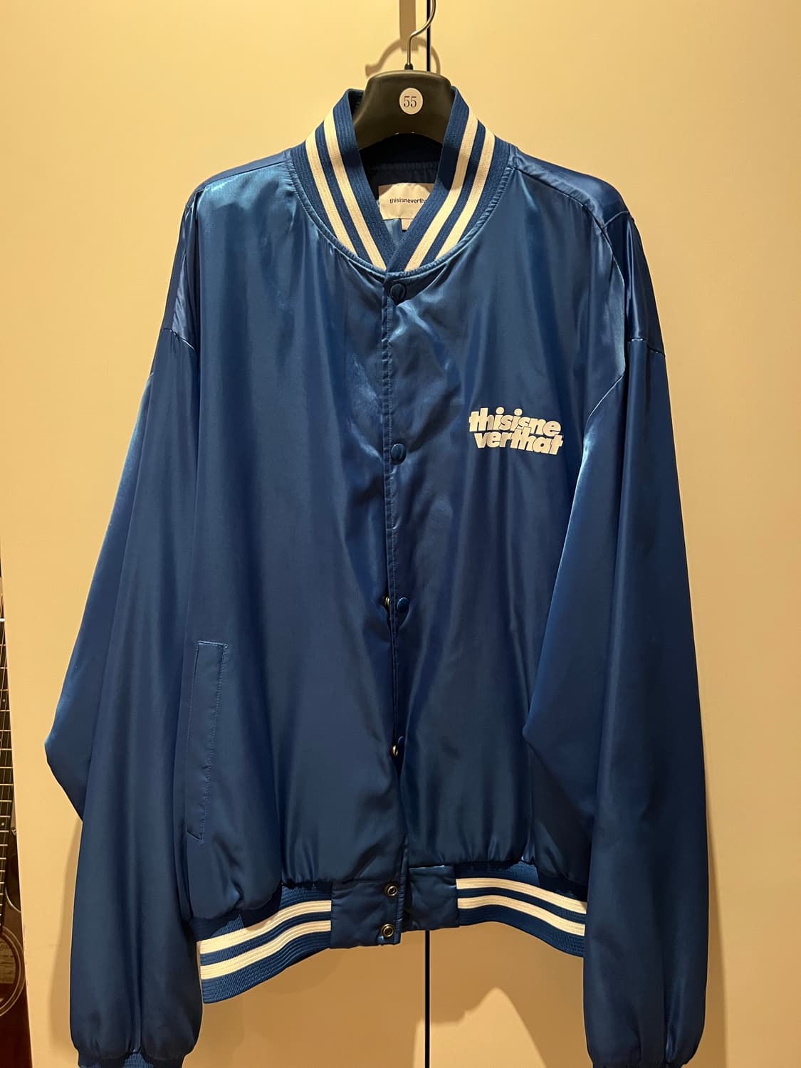 Thisisneverthat satin jacket blue (XL) 상품이미지1