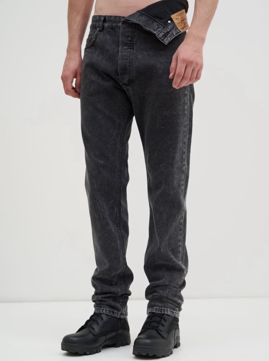 Y/Project 비대칭 웨이스트 데님 흑청 상품이미지3