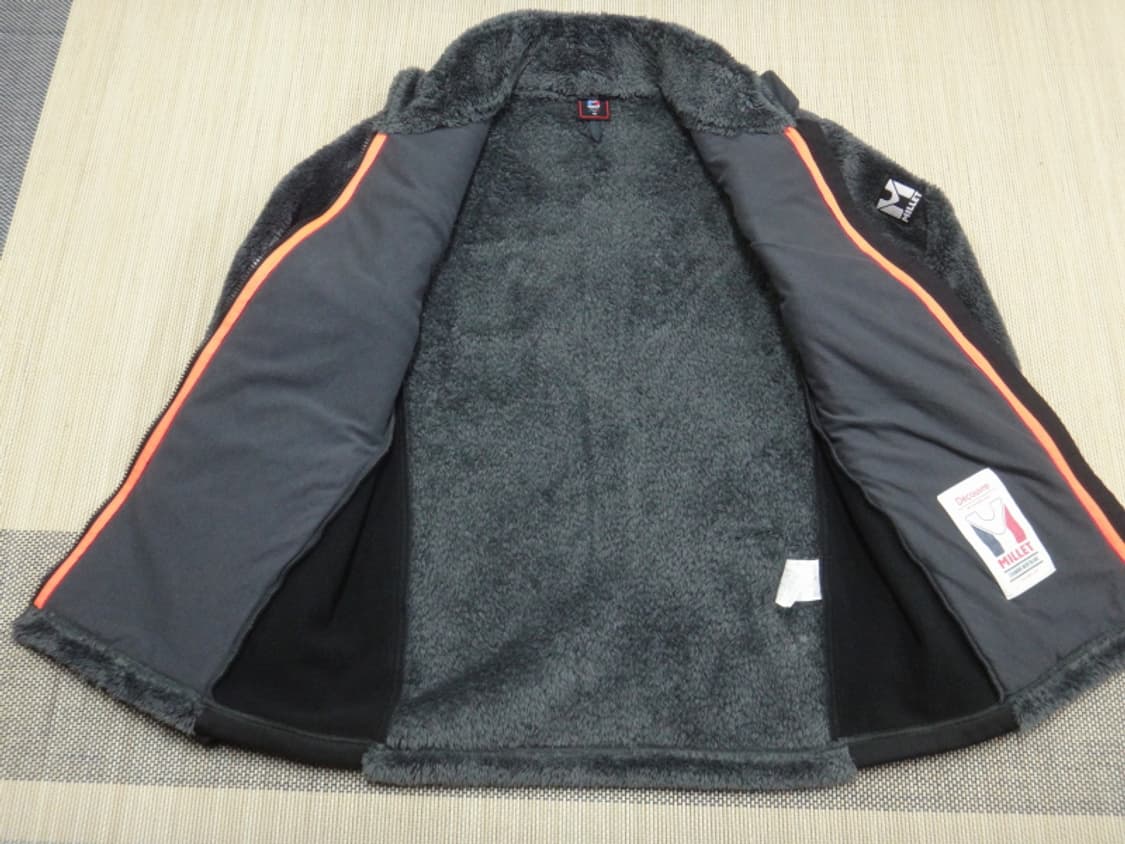 (100) 밀레 MILLET 남성용 빅로고 플리스 자켓 상품이미지7