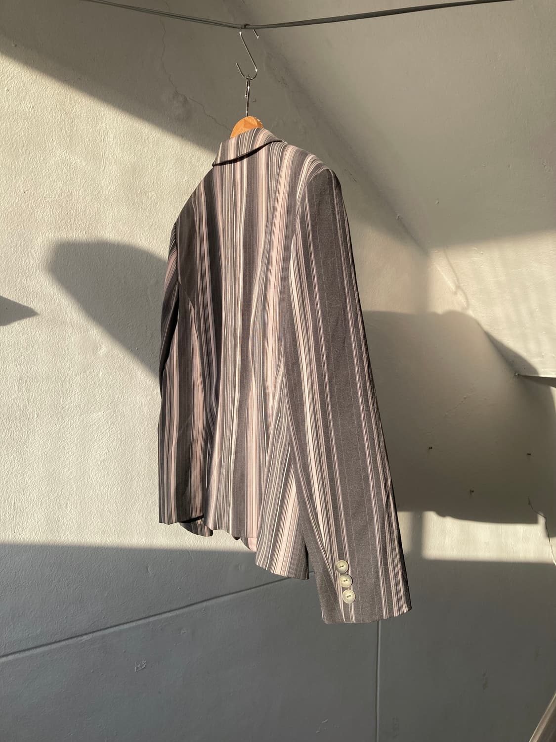 빈티지 색감 핏 좋은 스트라이프 자켓 상품이미지7