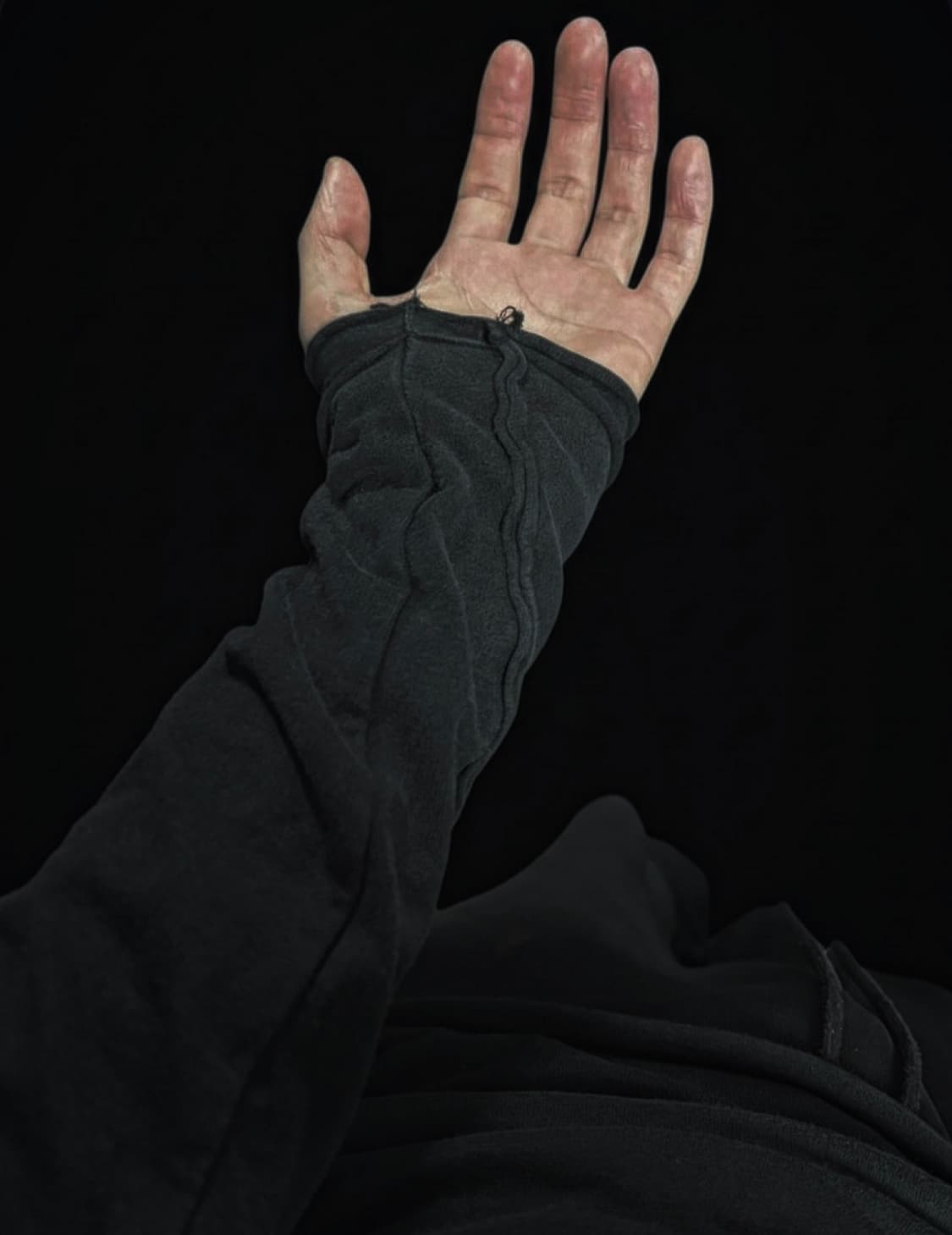 Wjk  브이넥 더블레이어드 컷앤소 m사이즈 블랙 상품이미지1