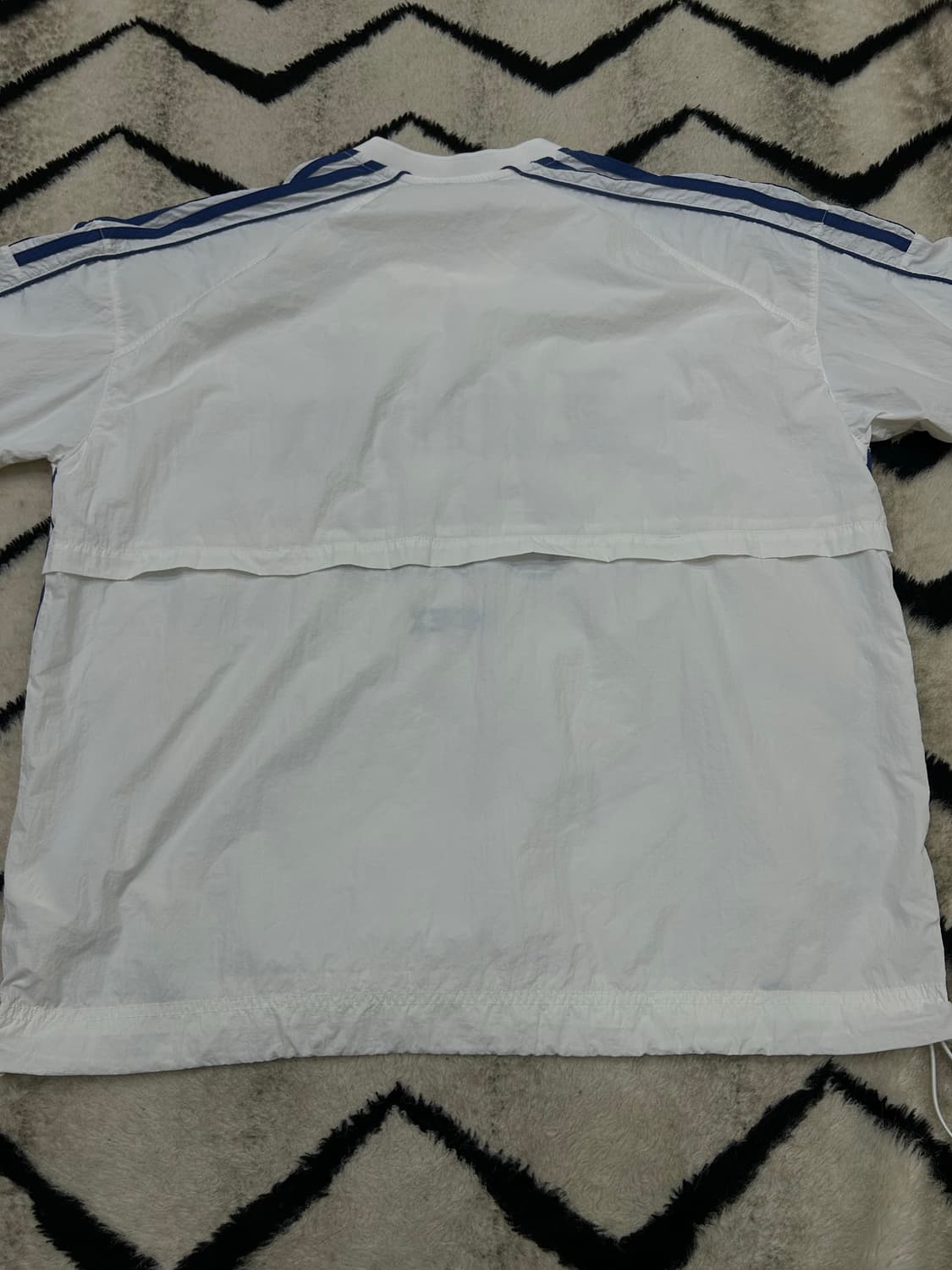 [100]HDEX 나일론 오버핏 자수 반팔/화이트 상품이미지5