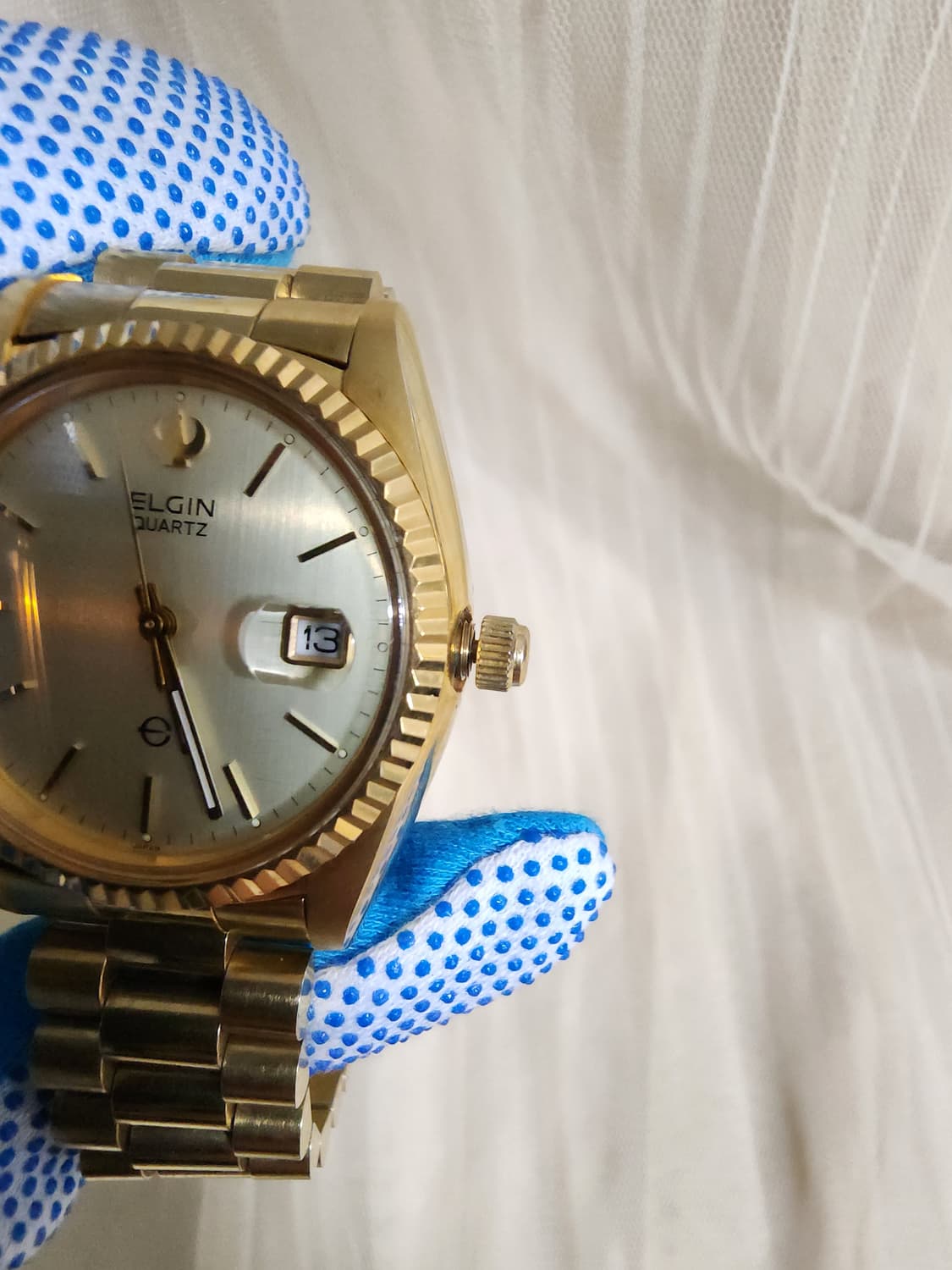 빈티지 ELGIN 엘진 금장 쿼츠 손목시계 상품이미지10