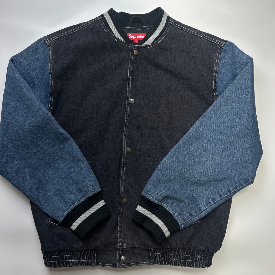 SUPREME Denim Varsity 슈프림 데님 바시티 자켓 상품이미지1