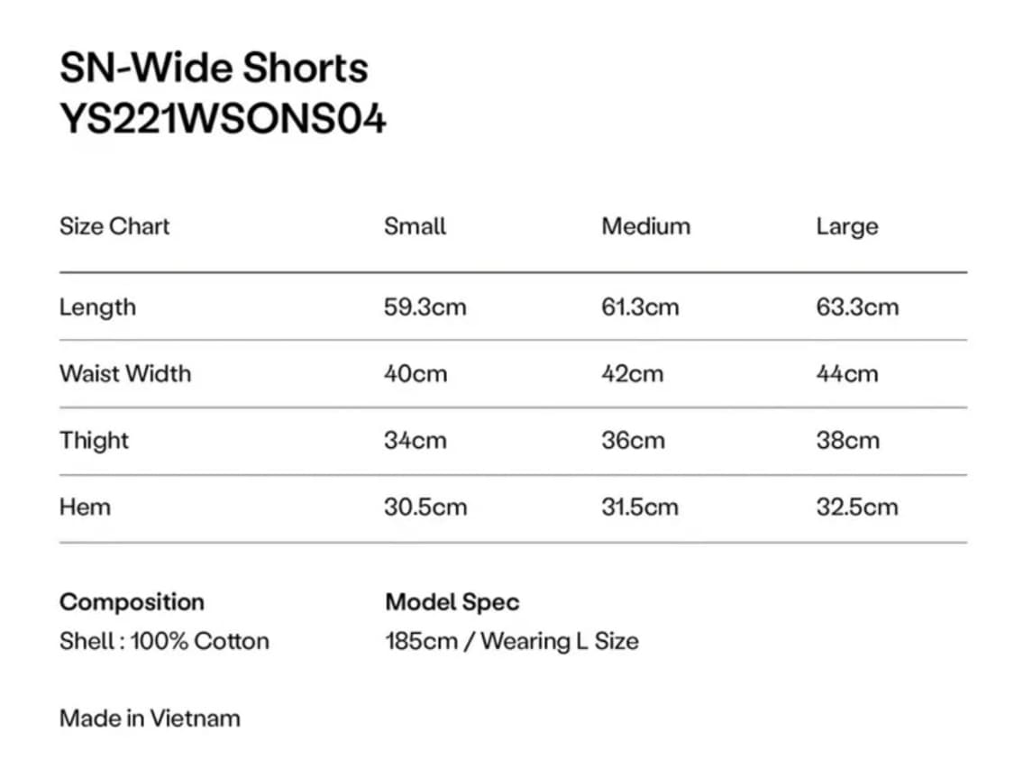 예스아이씨 SN-Wide Shorts Navy 와이드쇼츠 버뮤다 상품이미지5