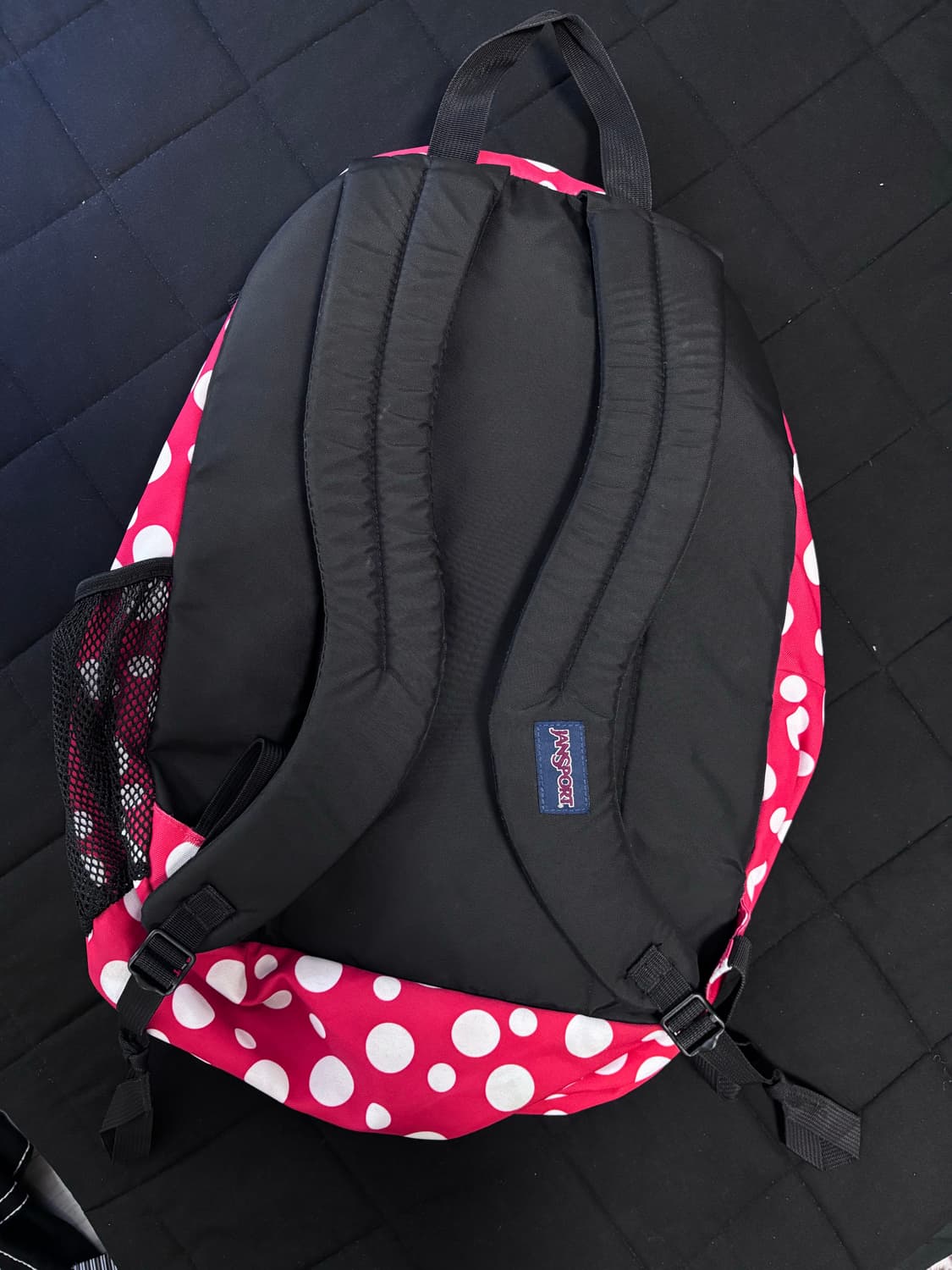 잔스포츠 도트 백팩 레드 상품이미지3