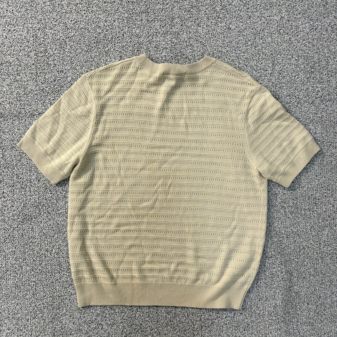 L 폴햄 여성 펀칭 반팔 니트 0401J 상품이미지3