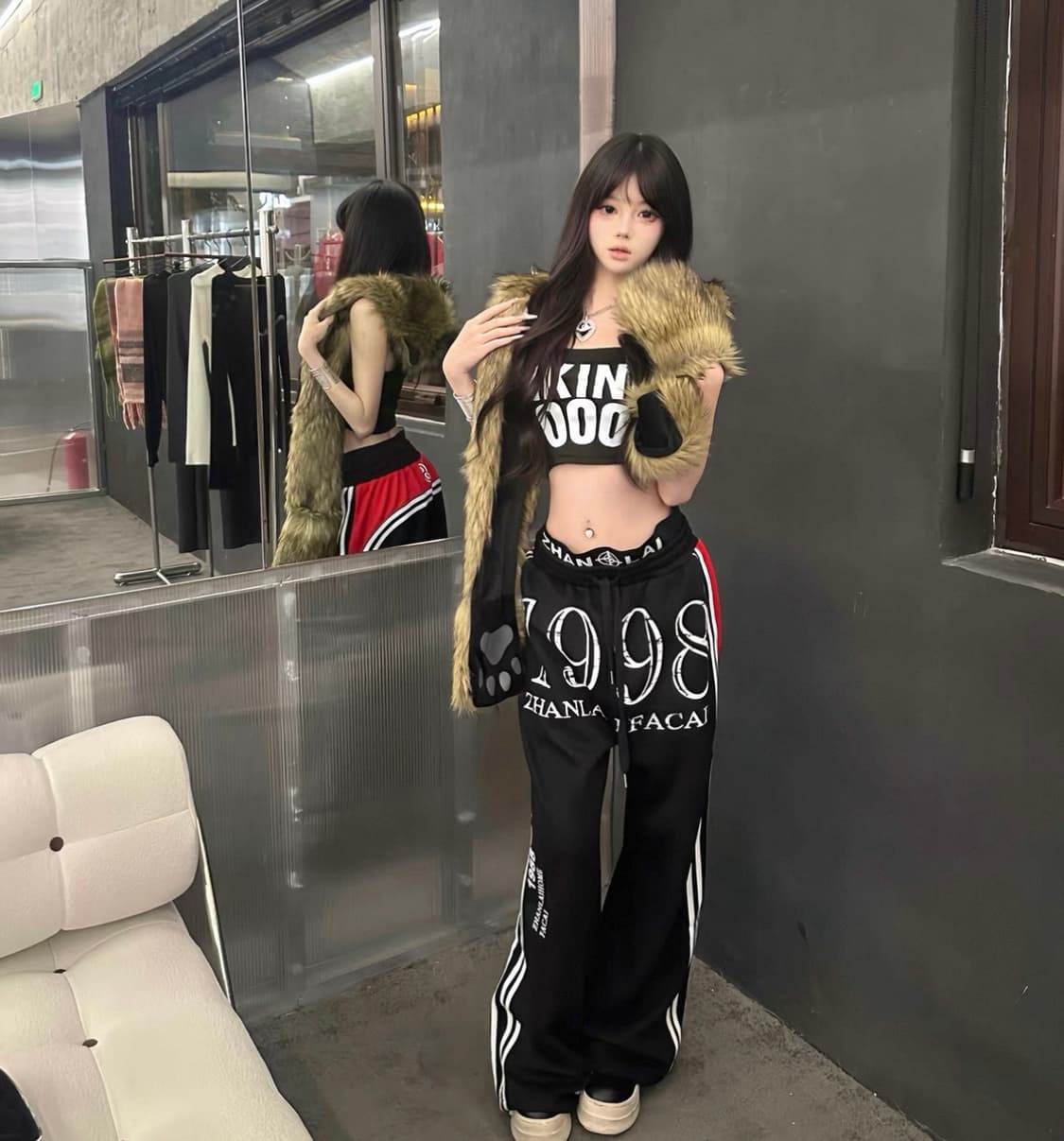 Layered Waist Street Sweatpants  상품이미지5
