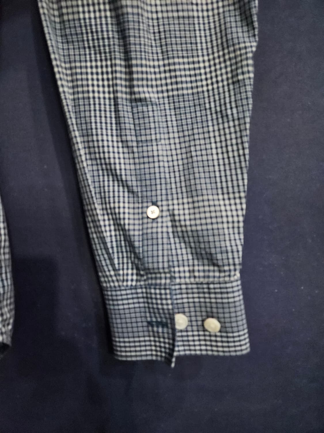 띠어리 스트라이프 체크 남성 슬림핏 100 긴팔셔츠  상품이미지5