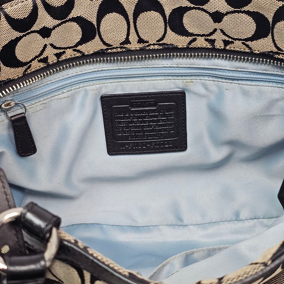 COACH 코치 시그니처 캔버스 토트백 상품이미지8