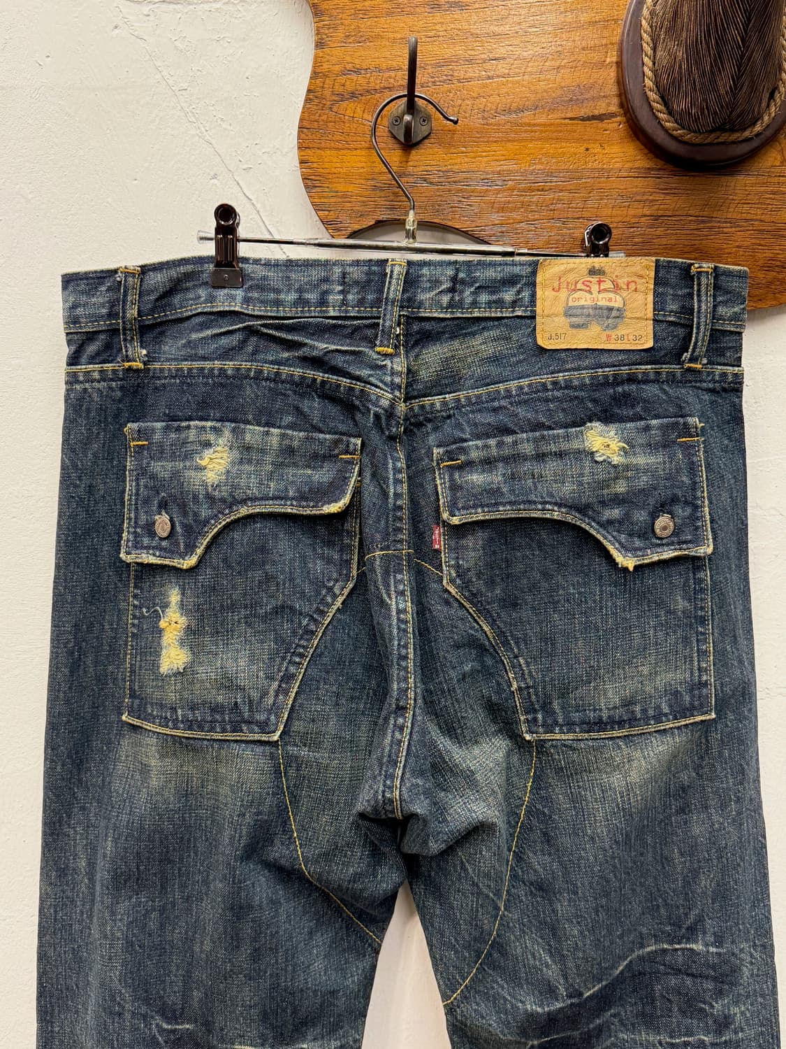 JUSTIN Original J.517 Distressed Denim 상품이미지2