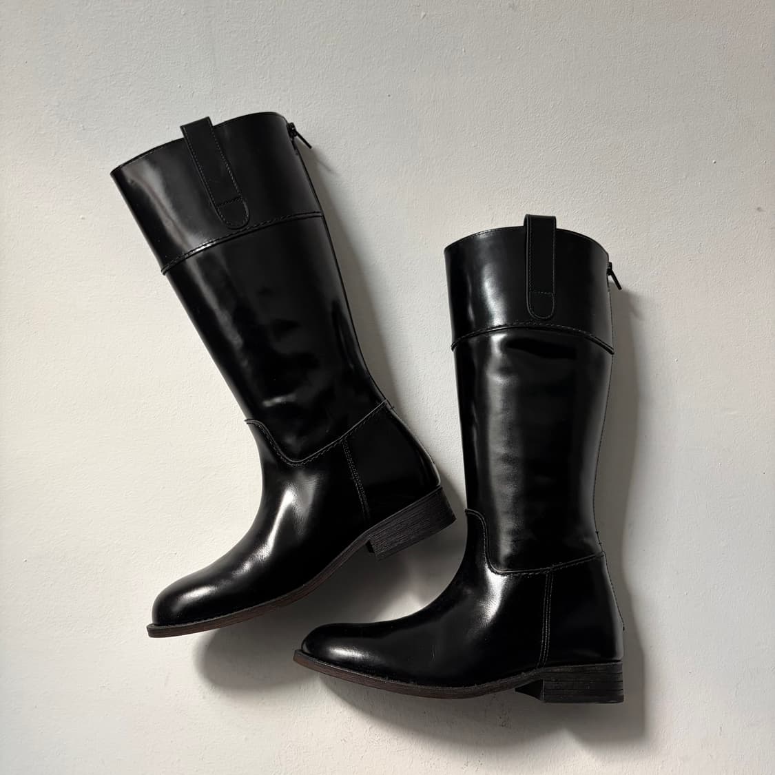 90‘s Rounded Toe Riding Boots 상품이미지4