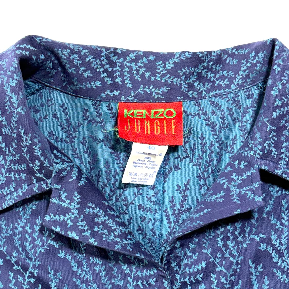 겐조 정글 블루 패턴 반팔 원피스 상품이미지5