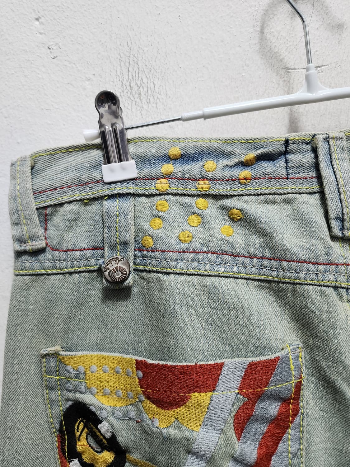 아카데믹스 포켓 자수디데일 연청바지  상품이미지7