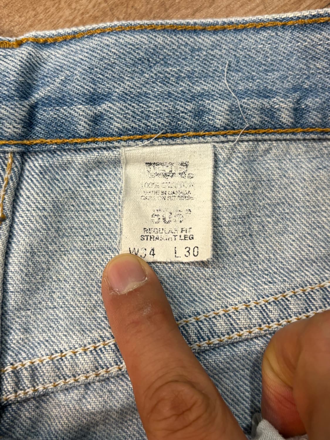 [34] 리바이스 505 연청 데님 청바지 상품이미지5