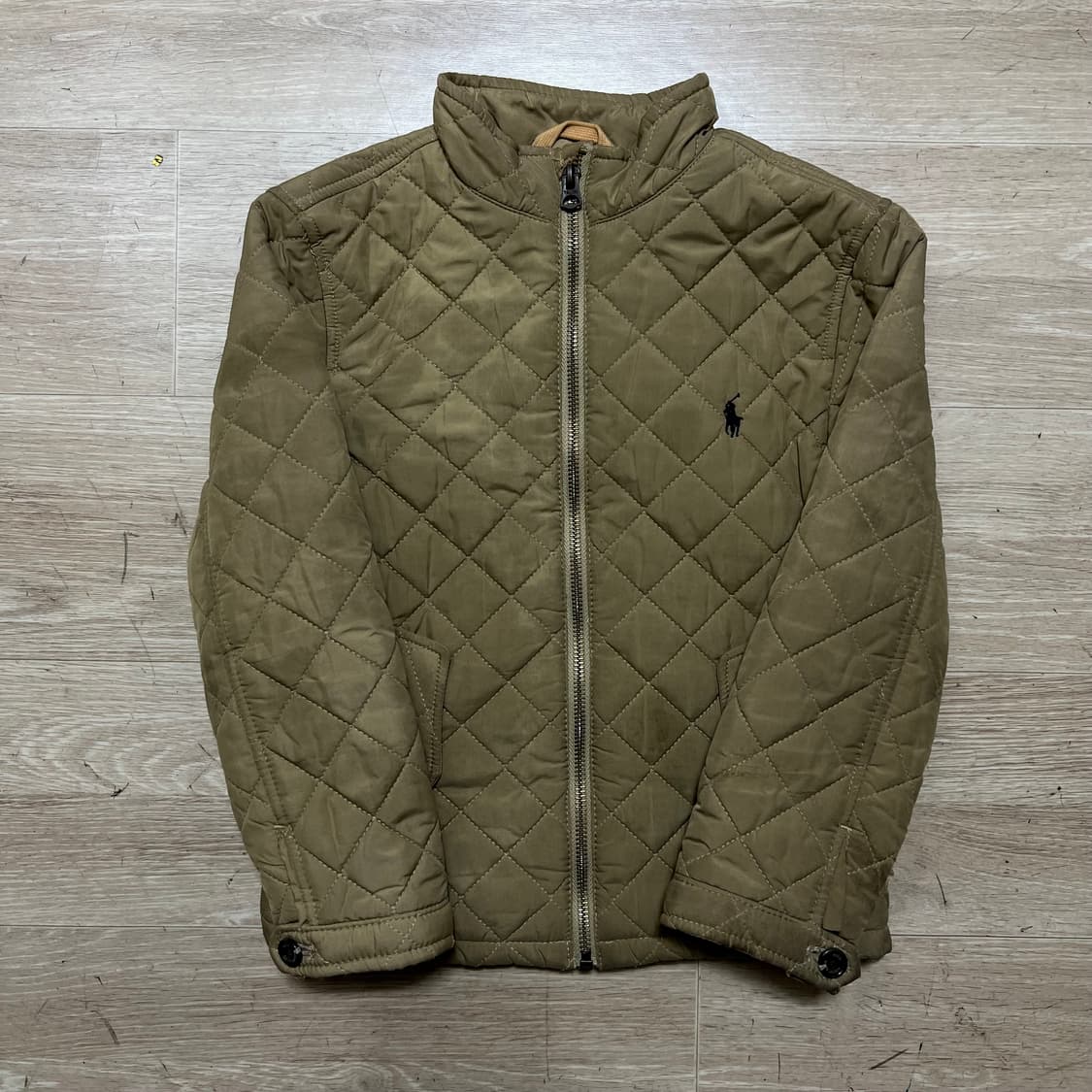 폴로 랄프로렌 키즈 스몰포니 자수로고 퀼팅 자켓 [베이지] 6세 상품이미지1